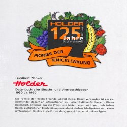 Holder Datenbuch aller Einachs- und Vierradschlepper