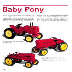 Tracteurs Pony : 1947-1961