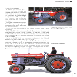 A world wide guide to Massey Ferguson 100 and 1000 tractors 1964-1988