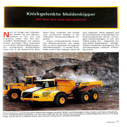 Muldenkipper, Geschichte Technik Einsatze