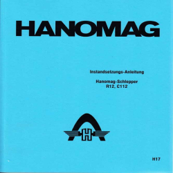 Instandsetzungs-Anleitung Hanomag-Schlepper R12/C112, handleiding, gebruiksaanwijzing