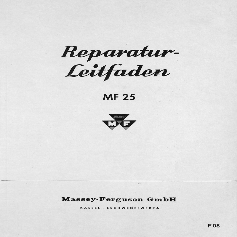 F08 Reparaturleitfaden MF 25