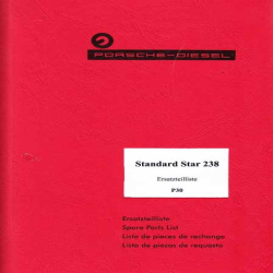 Ersatzteilliste Porsche-Diesel Standard Star 238, onderdelenlijst