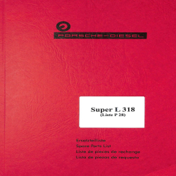 Ersatzteilliste Porsche-Diesel Super L318, onderdelenlijst