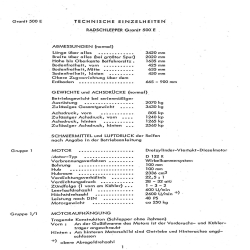 Technische Einzelheiten und Instandsetzungshinweise für Hanomag, technische data, technische gegevens, handleiding 