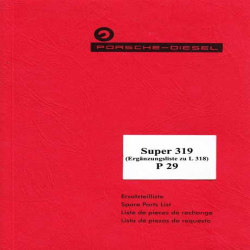 Ersatzteilliste Porsche-Diesel Super319, L318, onderdelenlijst