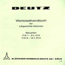 Werkstatthandbuch für luftgekühlte Motoren F/A 1-6 L514, F/A 6-12 L614, werkplaatshandboek