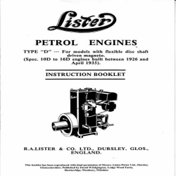 Lister Petrol Engines