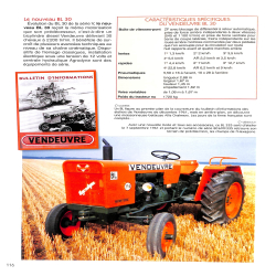 Les tracteurs des établissements de constructions mécaniques de VENDEUVRE