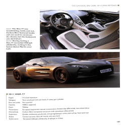 Aston Martin  Model by Model