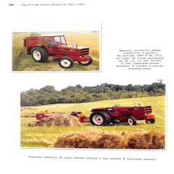 L'âge d'or des tracteurs Renault Des années 50 aux années 80