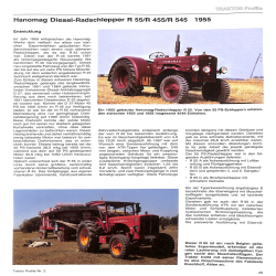 Traktor Profile nr 2 Hanomag 1950-1971