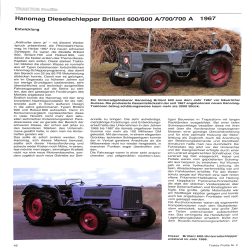 Traktor Profile nr 2 Hanomag 1950-1971