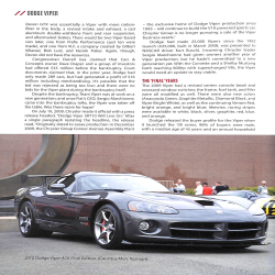 Dodge Viper: The full story of the worlds first V-10 sportscar