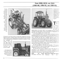 A guide to Ford, Fordson and new Holland Tractors, 1907 - 1999