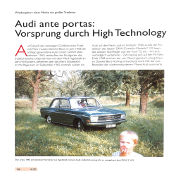 Audi 1910-2000 - Auto Union - DKW - Horch - Wanderer