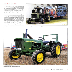 John Deere Traktoren im Einsatz