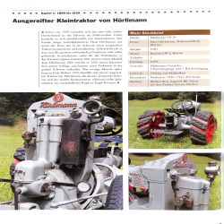 Schweizer Traktoren und Landmaschinen Ban d 1 