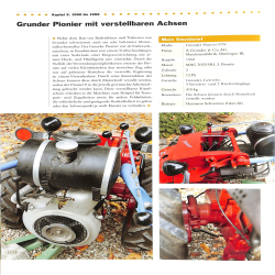 Schweizer Traktoren und Landmaschinen Ban d 1 