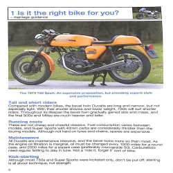 Ducati Bevel Twins 750 GT, Sport & SS, 860 GT, GTE, GTS, 900 SS, GTS, SD SSD MHR, S2 Mille, 1971 to 1986