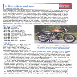 Ducati Bevel Twins 750 GT, Sport & SS, 860 GT, GTE, GTS, 900 SS, GTS, SD SSD MHR, S2 Mille, 1971 to 1986