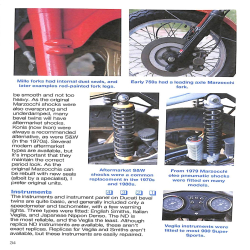 Ducati Bevel Twins 750 GT, Sport & SS, 860 GT, GTE, GTS, 900 SS, GTS, SD SSD MHR, S2 Mille, 1971 to 1986