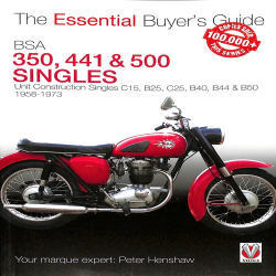 BSA 350, 441 & 500 Singles Unit Construction Singles C15, B25, C25, B40, B44 & B50 1958-1973