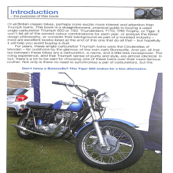 Triumph Thunderbird, Trophy & Tiger 650cc & 750cc models: 1950-1983
