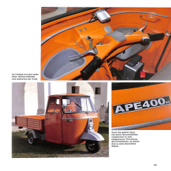 Piaggio Ape - Die fleißige Schwester der Vespa
