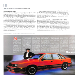 Shelby  Cobra - Mustang - GT40