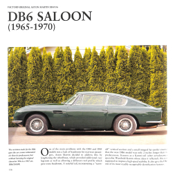 Factory-Original Aston Martin DB4/5/6