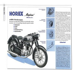 Horex Prospekte 1921-60