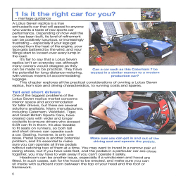 Lotus Seven replicas & Caterham 7