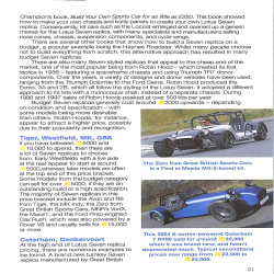 Lotus Seven replicas & Caterham 7