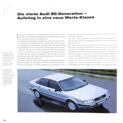 Audi 80 - Alle Modelle von 1972 bis 1995
