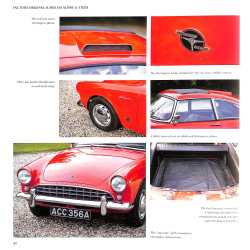 Factory-Original Sunbeam Alpine & Tiger