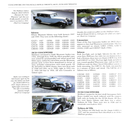 Rolls-Royce Twenty, 20/25, 25/30 & Wraith